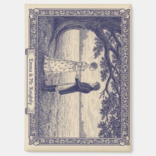 Aimant Scène d'Emma et M. Knightley (Recto)