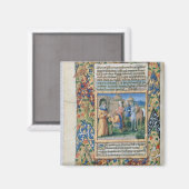 Aimant Scène des Heures de Louis d'Orléans (Recto/Verso)