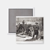Aimant Scène d'hiver au campement de l'Armée continentale (Recto/Verso)