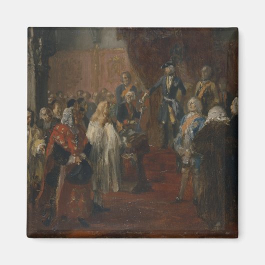 Aimant Scène d'hommage en Silésie, 1855 (Devant)