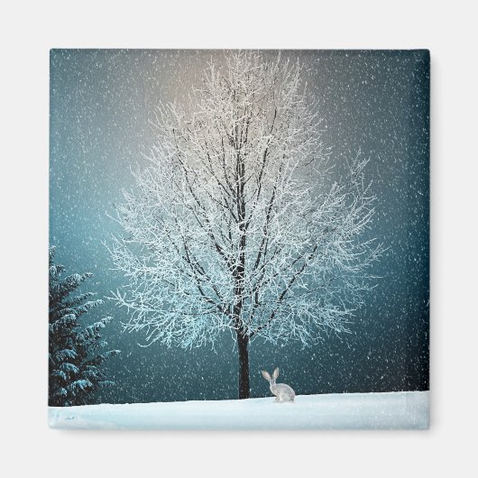 Aimant Scène hivernale (Devant)
