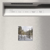 Aimant Scene hivernale de montagne neige au Montana (In Situ (Lave-vaisselle))