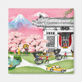 Aimant Scène japonaise (Devant)