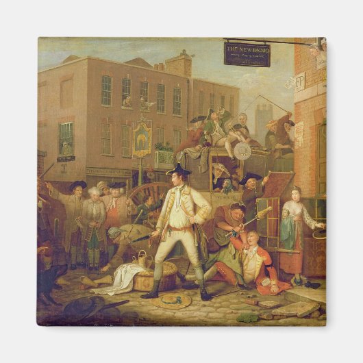 Aimant Scene sur Londres Street, 1770 (oil on canvas) (Devant)