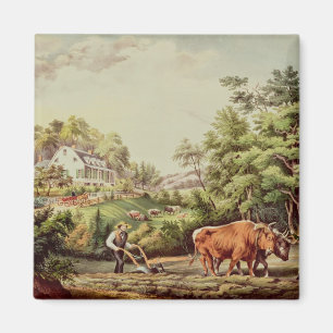 Aimant Scènes américaines de ferme