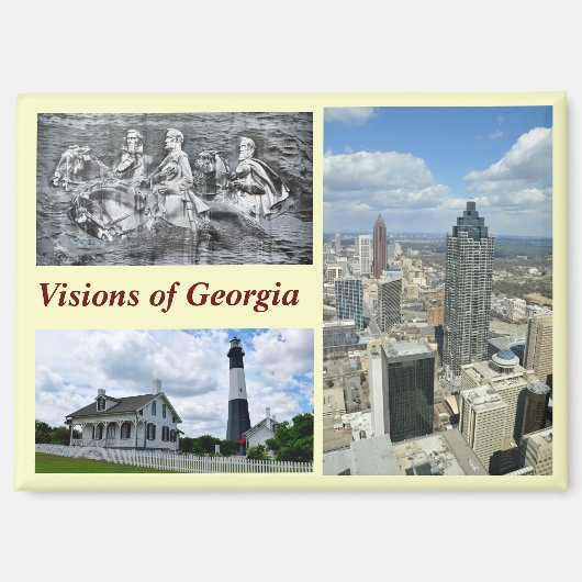 Aimant Scènes d'Atlanta, Géorgie (Recto)