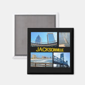 Aimant Scènes de Jacksonville, Floride (Recto/Verso)