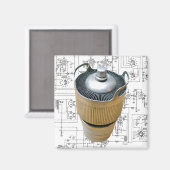 Aimant Schéma du tube de transmission en céramique (Recto/Verso)