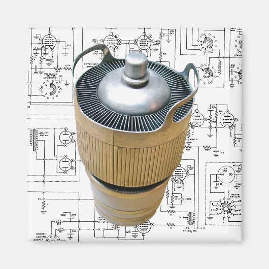 Aimant Schéma du tube de transmission en céramique (Devant)