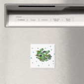 Aimant Schmetterlinge mit Blätter, Regentropfen, Perlen (In Situ (Lave-vaisselle))