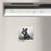 Aimant Schnauzer aquarelle (In Situ (Lave-vaisselle))