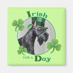 Aimant Schnauzer géant de la Saint-Patrick