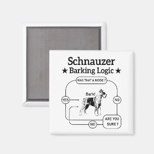 Aimant Schnauzer Logique d'Barre Cool chien animal de com