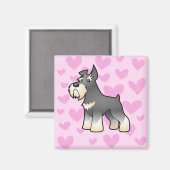 Aimant Schnauzer Love (Recto/Verso)