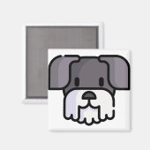 Aimant Schnauzer miniature (Recto/Verso)