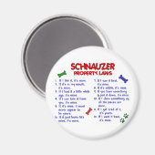 Aimant SCHNAUZER, propriété Lois 2 (Recto/Verso)