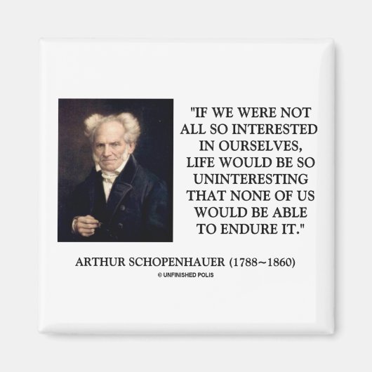 Aimant Schopenhauer S'Intéresse À Notre Citation (Devant)