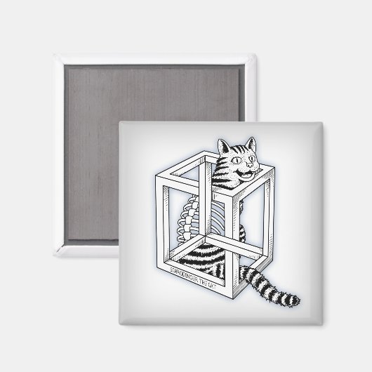 Aimant Schrodinger le chat (Recto/Verso)