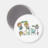 Aimant Science amusante (Recto/Verso)