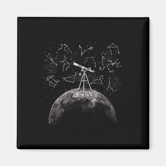 Aimant Science de la Lune - Professeur d'astronomie, Astr (Devant)