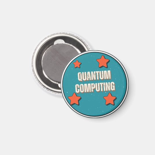 Aimant Science de l'informatique quantique (Recto/Verso)