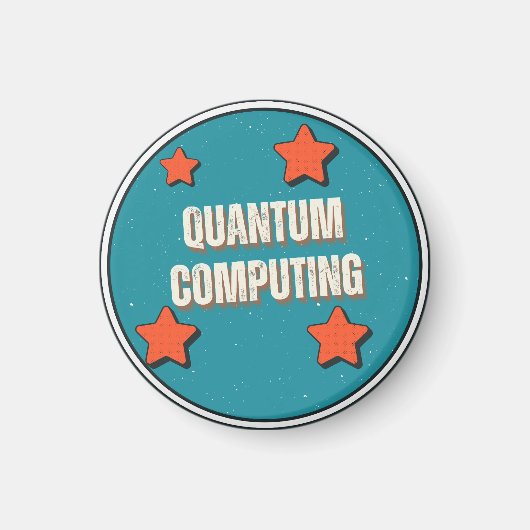 Aimant Science de l'informatique quantique (Devant)
