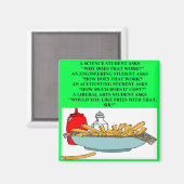 Aimant science des arts libéraux fast food blague (Recto/Verso)