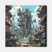 Aimant Science-fiction urbaine industrielle (Devant)