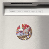 Aimant Science-fiction vintage, la ville perdue d'Atlanti (In Situ (Lave-vaisselle))