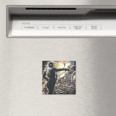 Aimant Science-fiction vintage Machines futuristes Sci-Fi (In Situ (Lave-vaisselle))