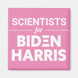 Aimant Scientifiques pour Biden Harris Texte personnalisé