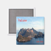 Aimant SCL034 ÎLES ÉOLIENNES, Volcan, Sicile, Réfrigérate (Recto/Verso)