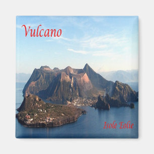 Aimant SCL034 ÎLES ÉOLIENNES, Volcan, Sicile, Réfrigérate