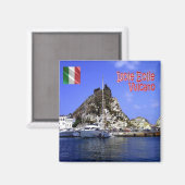 Aimant SCL035 ÎLES AEOLIENNES, Volcano, Sicile. Réfrigéra (Recto/Verso)