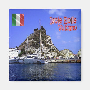 Aimant SCL035 ÎLES AEOLIENNES, Volcano, Sicile. Réfrigéra