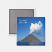 Aimant SCL036 STROMBOLI, Sicile, Italie, Frigo (Recto/Verso)