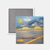 Aimant SCL058 TRAPANI - Le Saline - Sicile - Réfrigérateu (Recto/Verso)