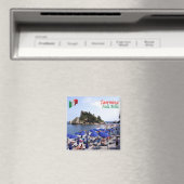 Aimant SCL067 TAORMINA, Isola Bella, Sicile, Frigo (In Situ (Lave-vaisselle))