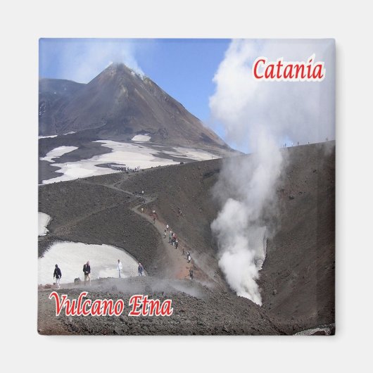 Aimant SCL089 CATANIE, ETNA, Sicile, Italie, Frigo (Devant)