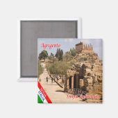 Aimant SCL093 AGRIGENTO - Temple Archéologique - Réfrigér (Recto/Verso)
