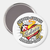 Aimant Scoliose Coeur classique (Recto/Verso)