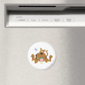 Aimant Scooby-Doo Admirant Fleur (In Situ (Lave-vaisselle))