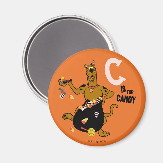 Aimant Scooby-Doo | C est pour Candy (Recto/Verso)