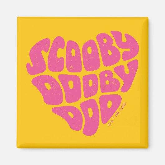 Aimant Scooby Doo Doo Heart (Devant)