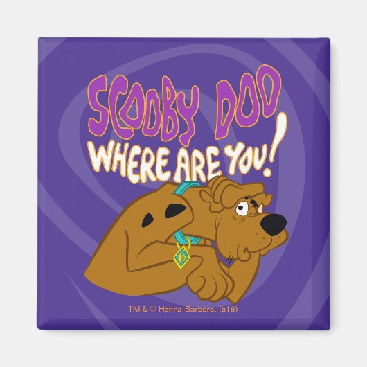 Aimant Scooby-Doo effrayé (Devant)