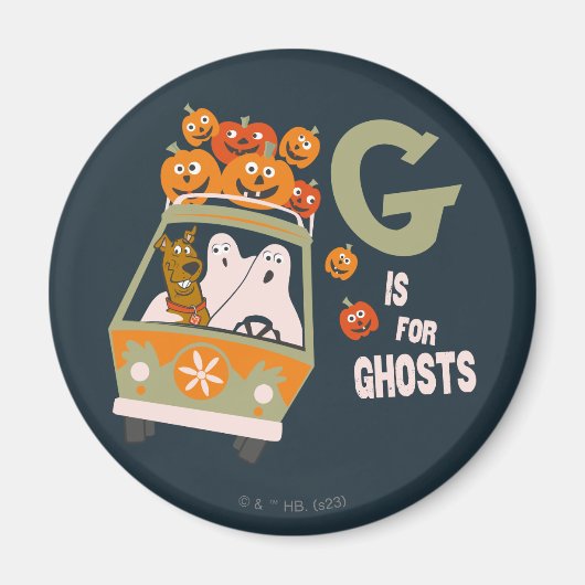 Aimant Scooby-Doo | G est pour Ghosts (Devant)