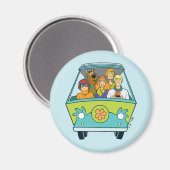 Aimant Scooby-Doo & Gang Mystery Machine (Recto/Verso)