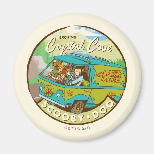 Aimant Scooby-Doo | Gang Traversant "Crystal Cove" (Devant)