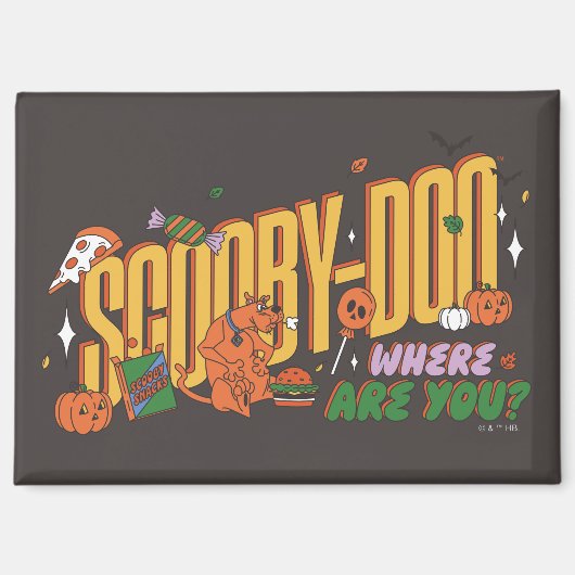Aimant Scooby-Doo Halloween Snack Logo (Recto)