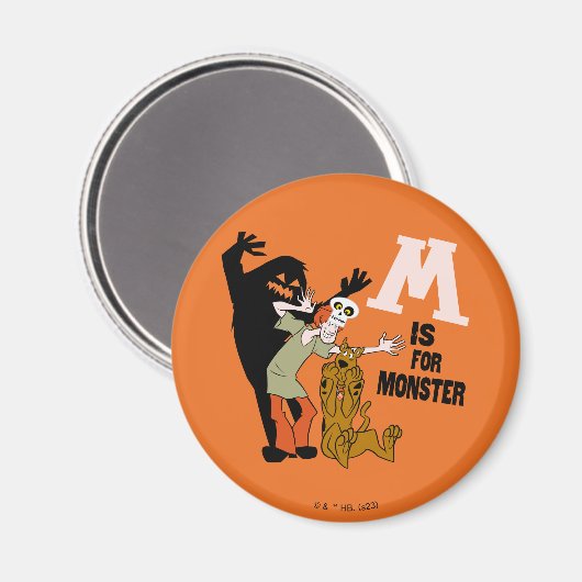 Aimant Scooby-Doo | M est pour Monster (Recto/Verso)